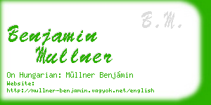 benjamin mullner business card